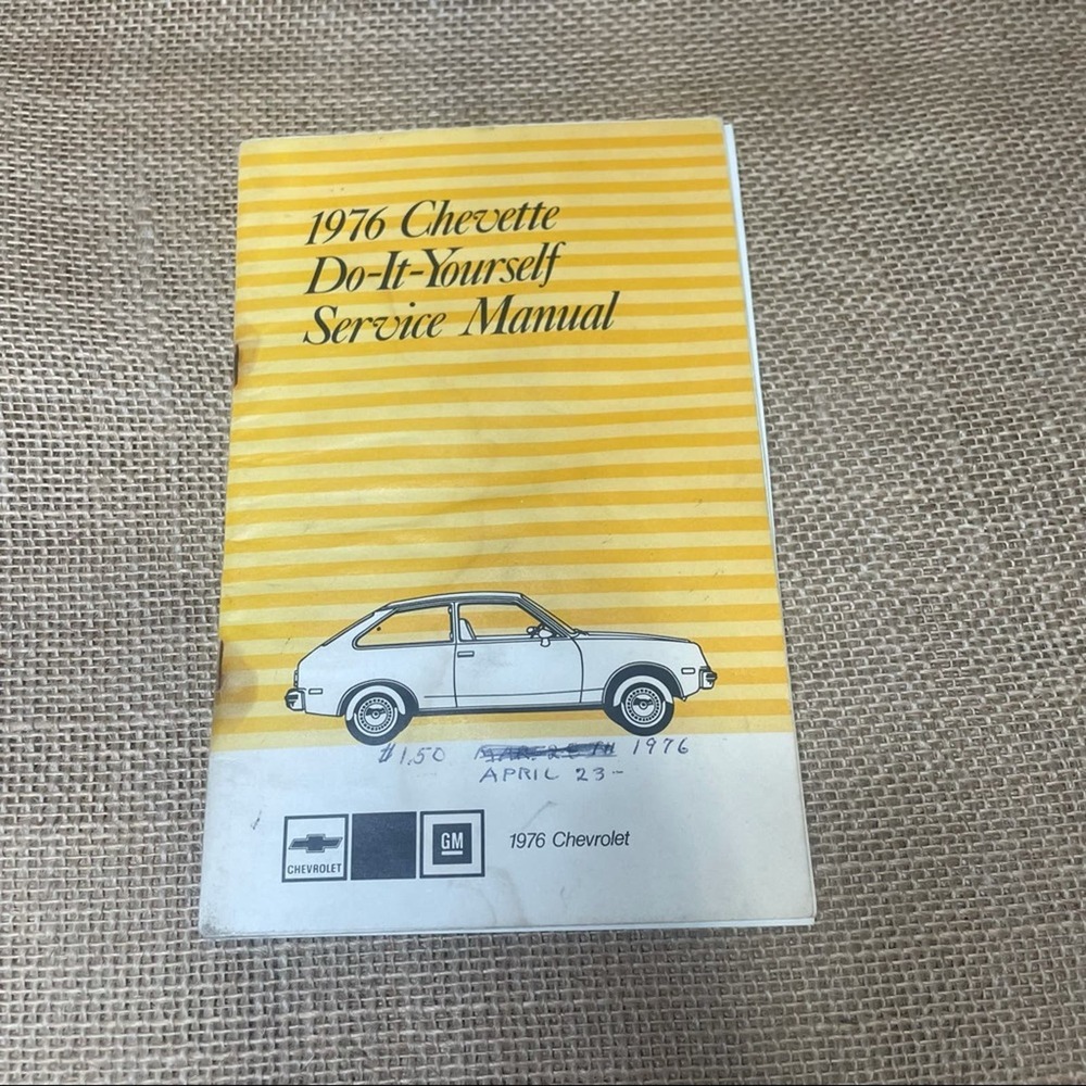 Vintage 1976 Chevette Do It Yourself Service Manual